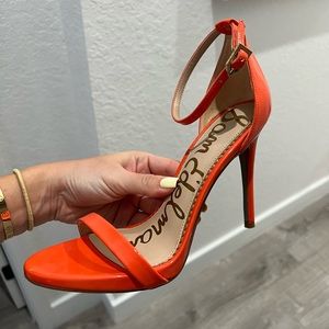 Sam Edelman orange heels